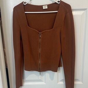 Abercrombie & Fitch Rust Knit Sweater